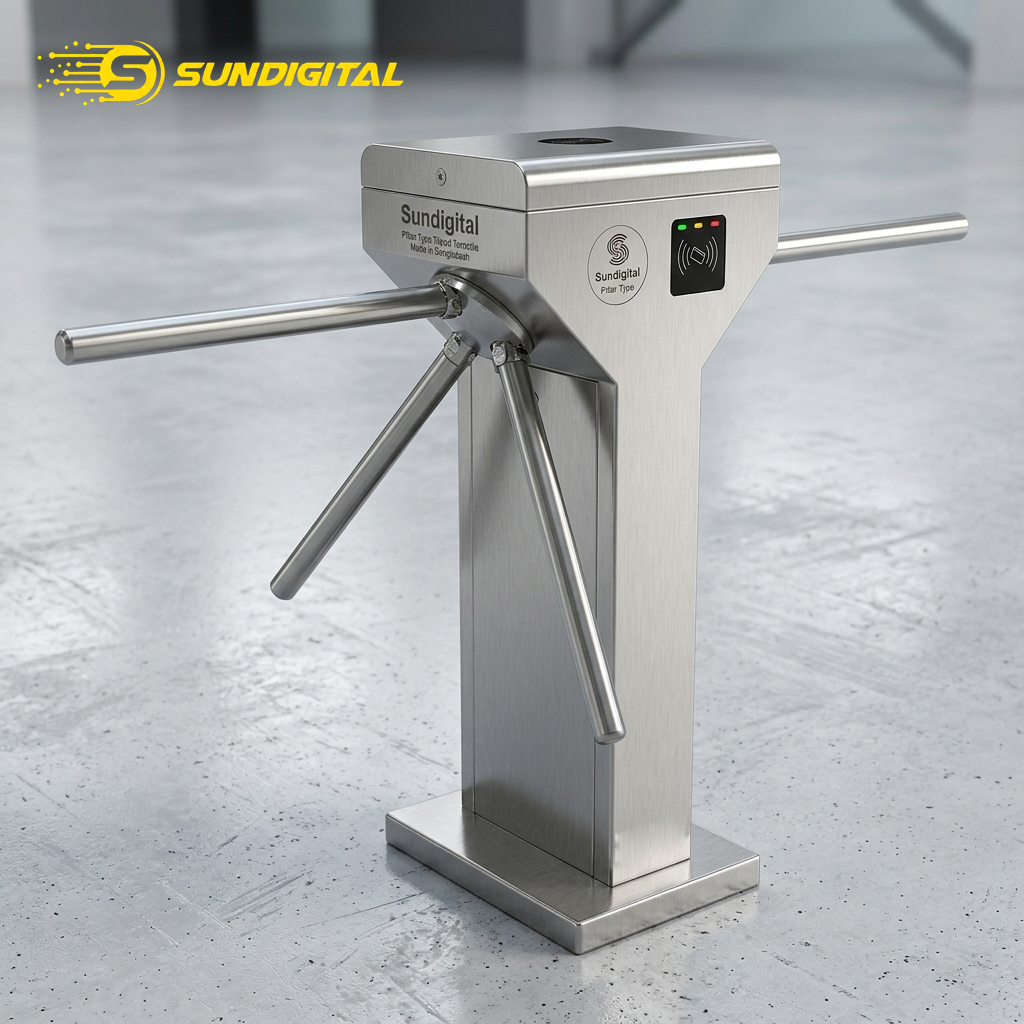 Sundigital Pillar Type Tripod Turnstile